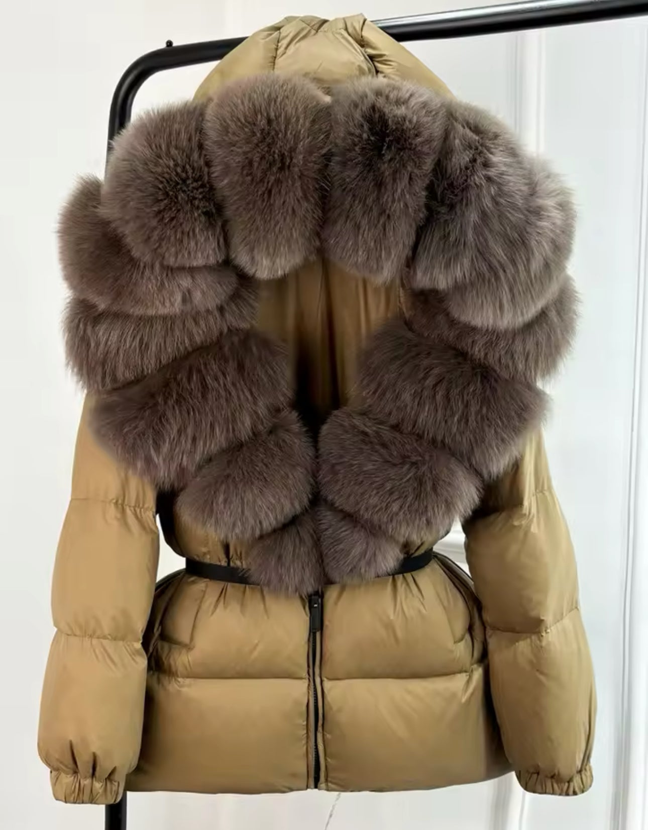 FOX FUR HOOD COAT