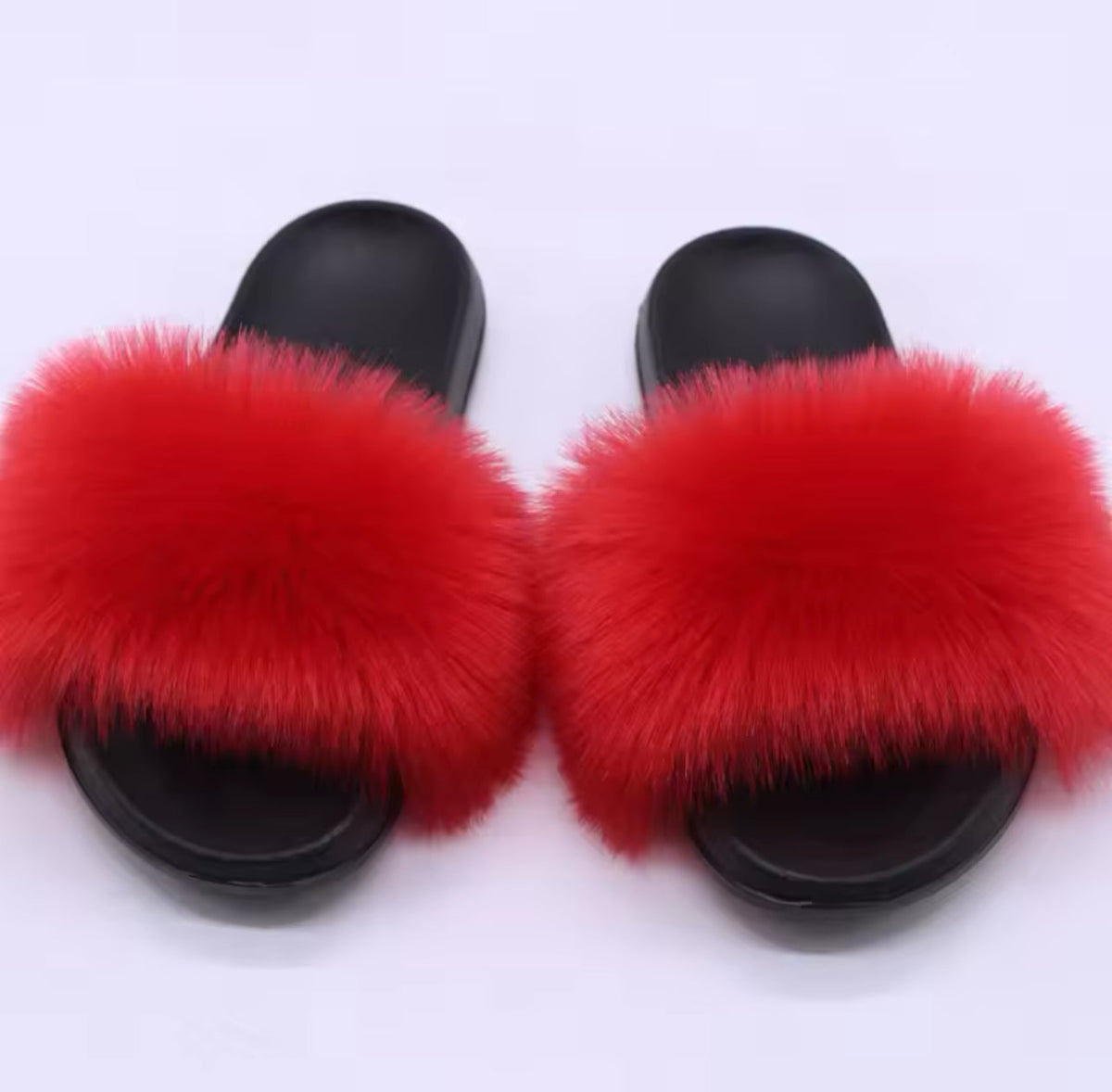 FAUX FUR SLIDERS