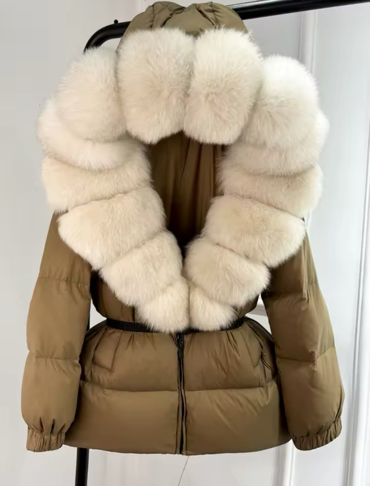 FOX FUR HOOD COAT