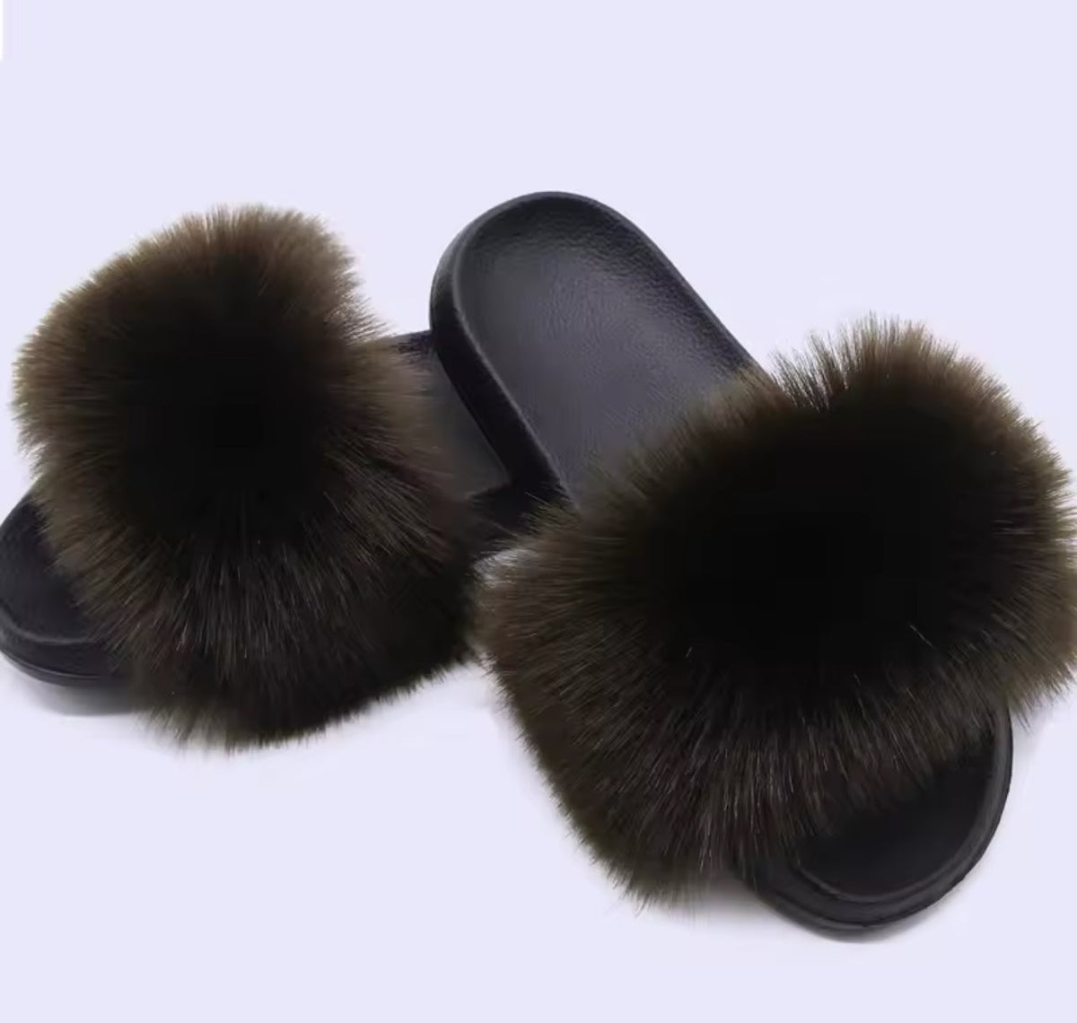 FAUX FUR SLIDERS