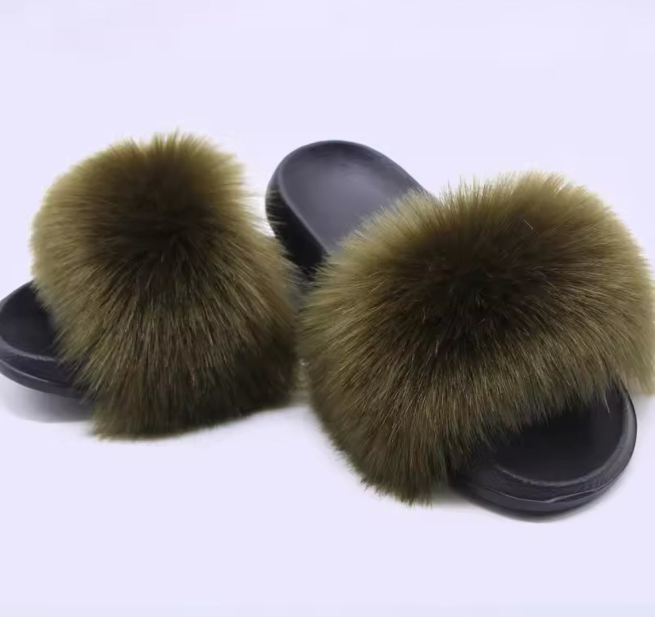 FAUX FUR SLIDERS