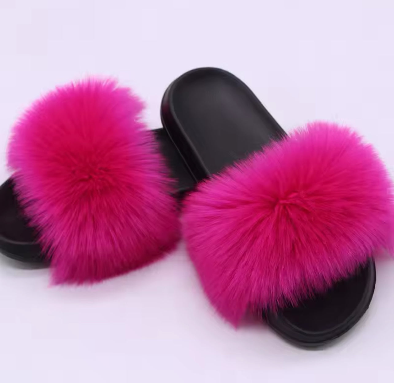 FAUX FUR SLIDERS