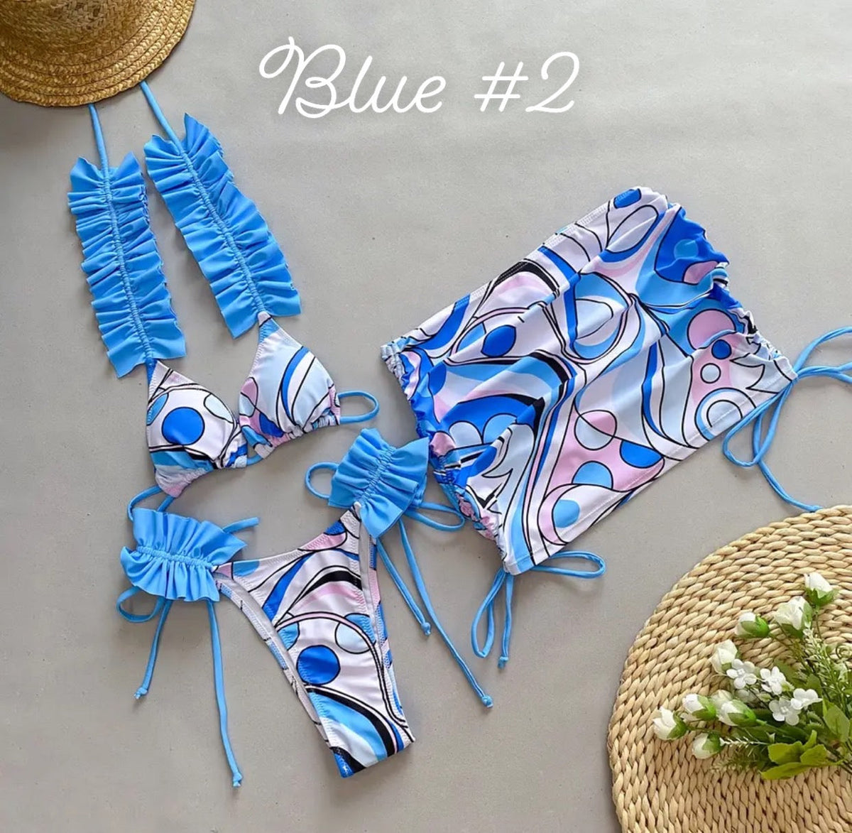 OLIVIA BIKINI & SKIRT SETS