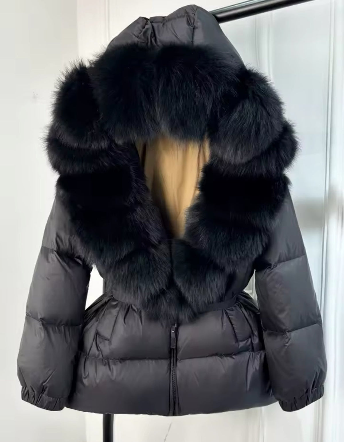FOX FUR HOOD COAT