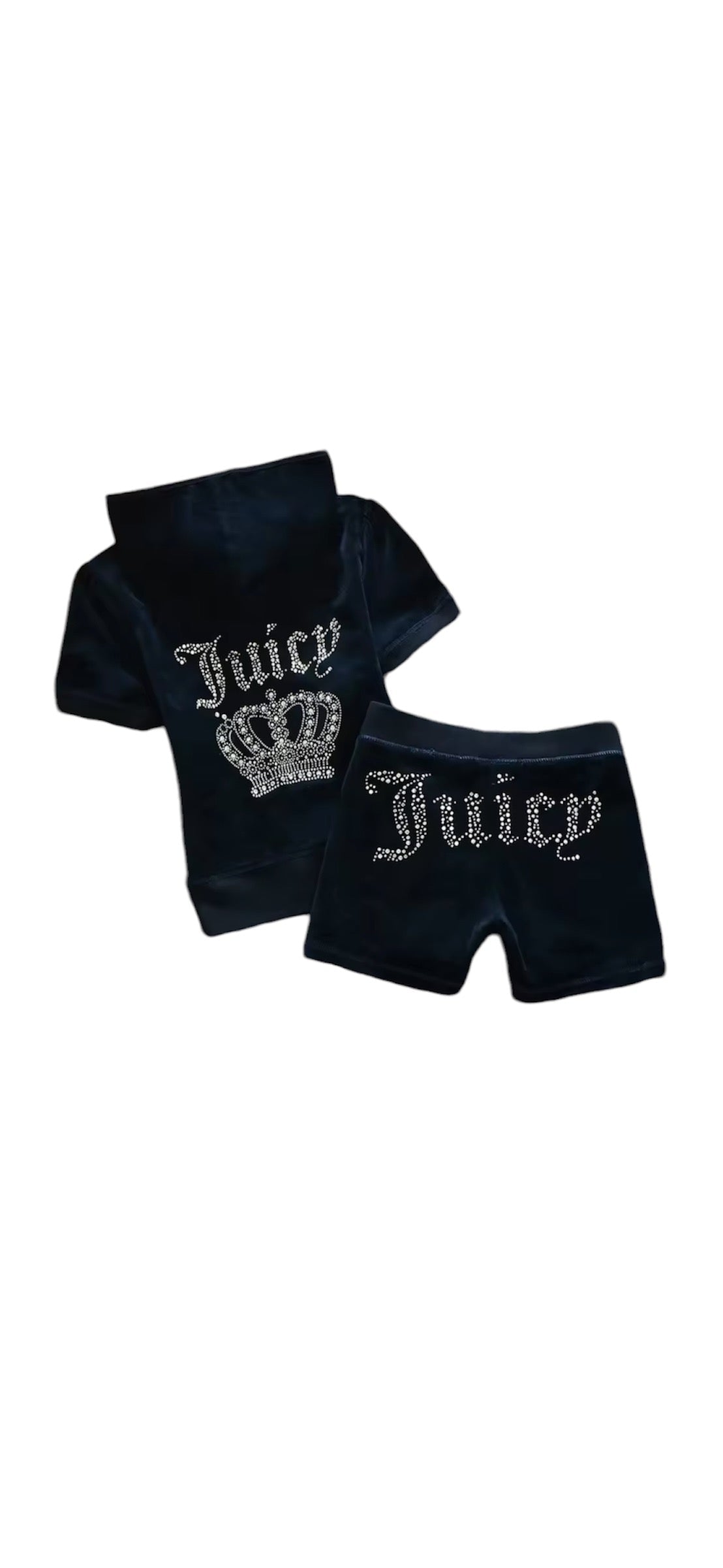 RHINESTONE SHORTS CO-ORD
