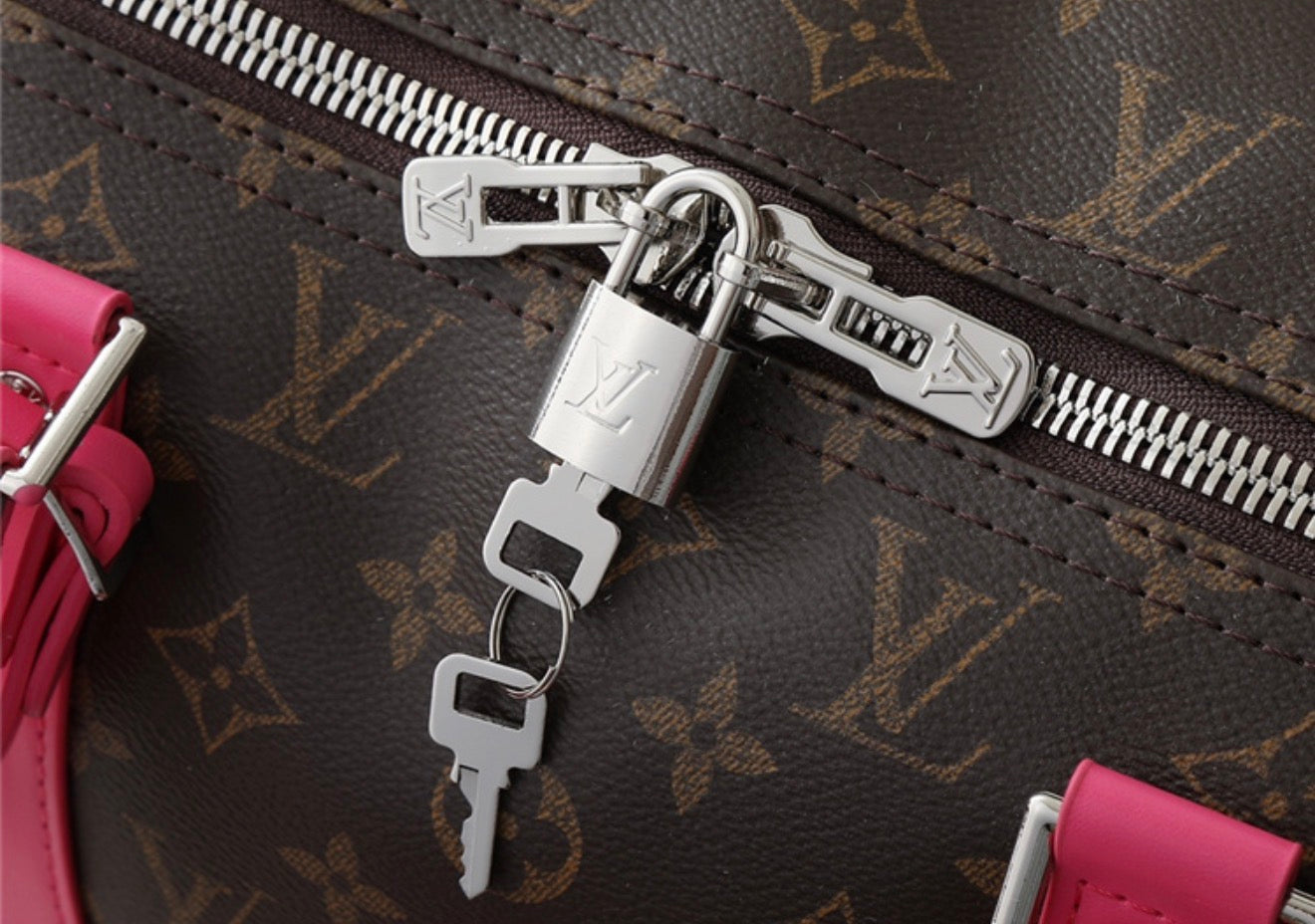 PINK DUFFLE BAG