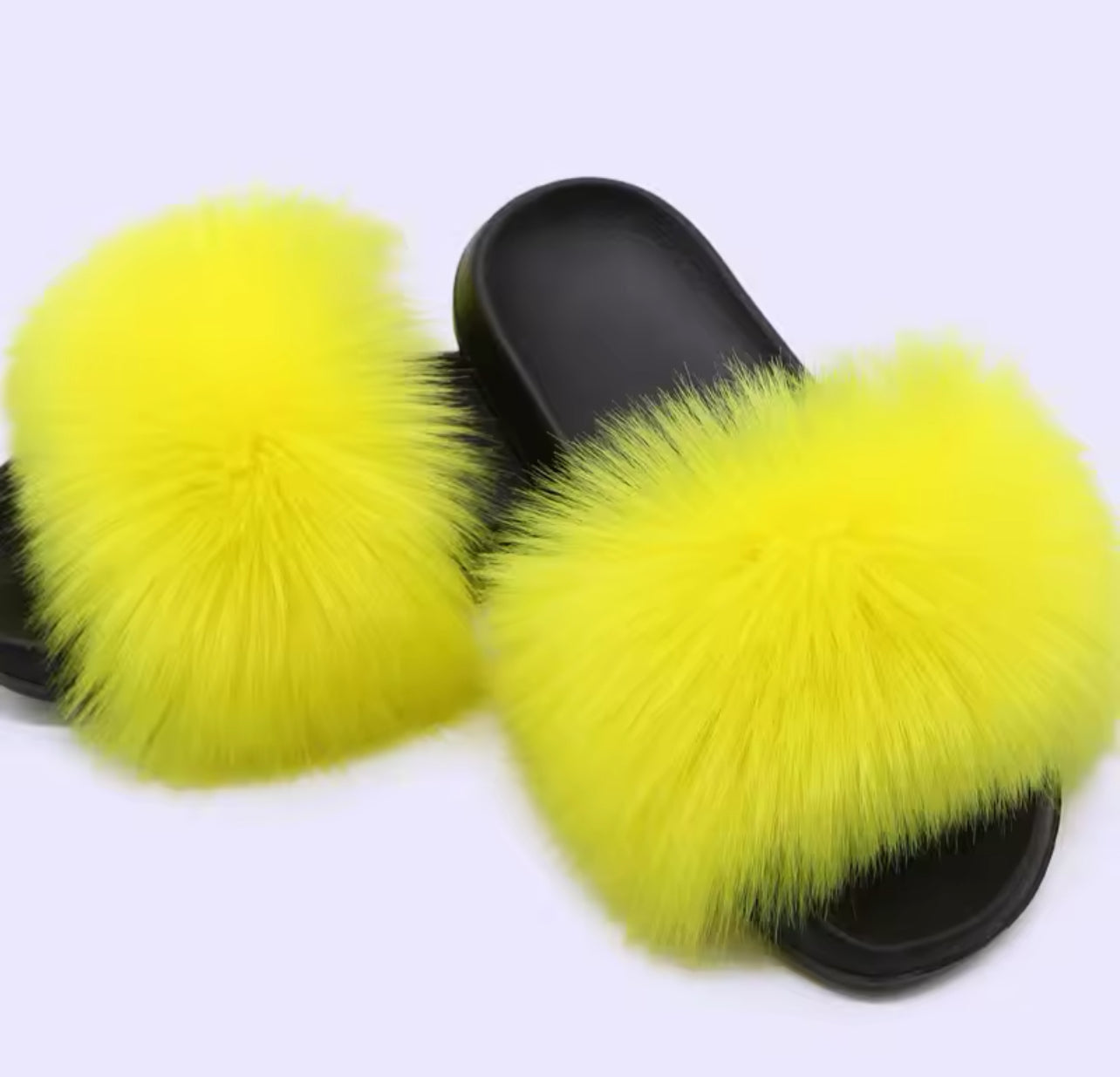 FAUX FUR SLIDERS