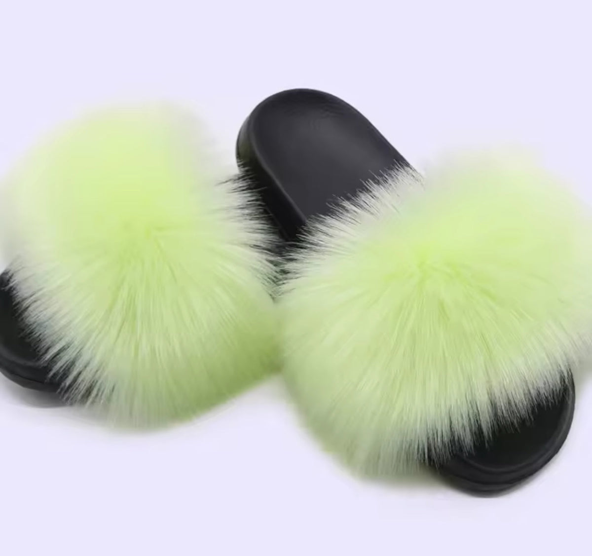 FAUX FUR SLIDERS