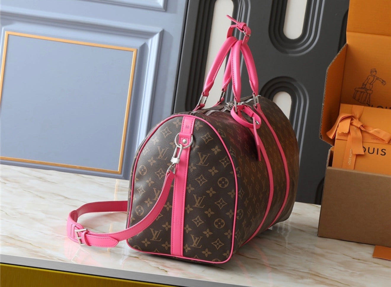 PINK DUFFLE BAG