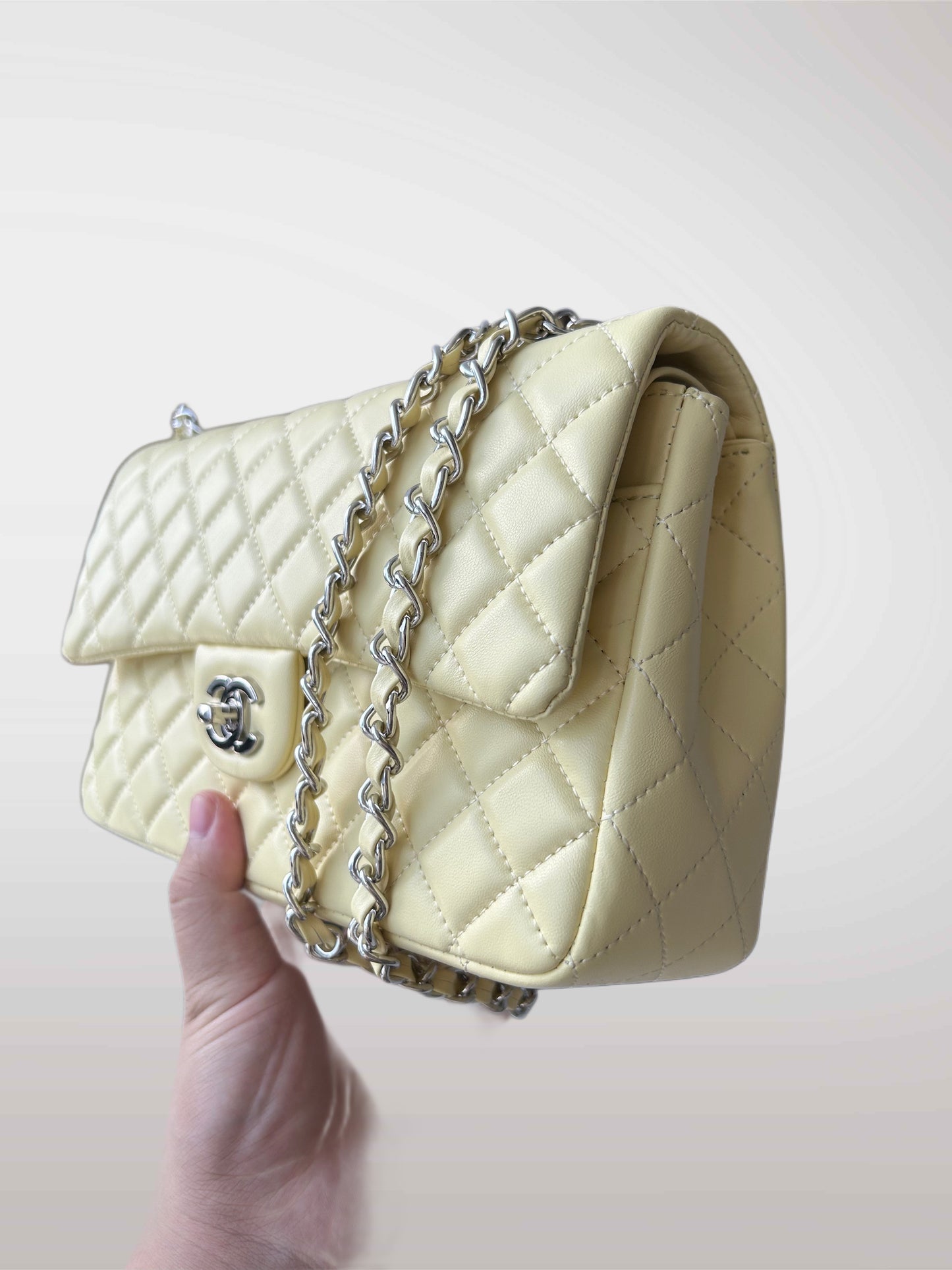 YELLOW CLASSIC FLAP BAG