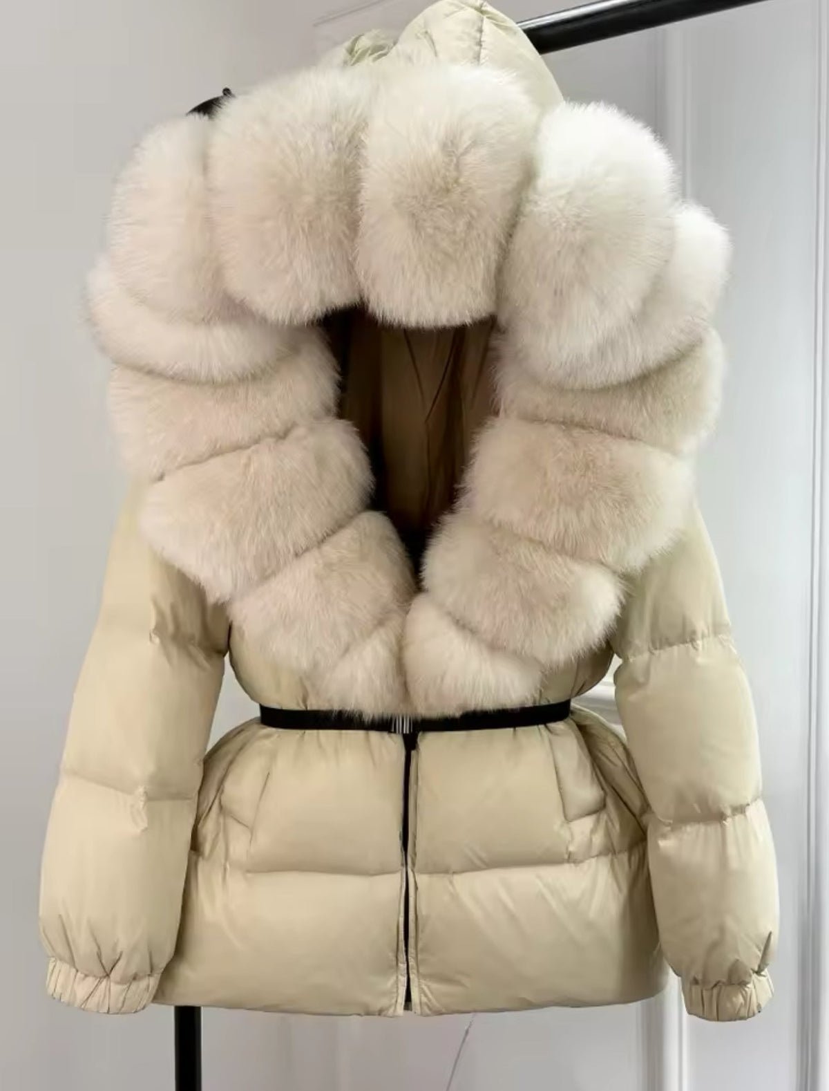 FOX FUR HOOD COAT