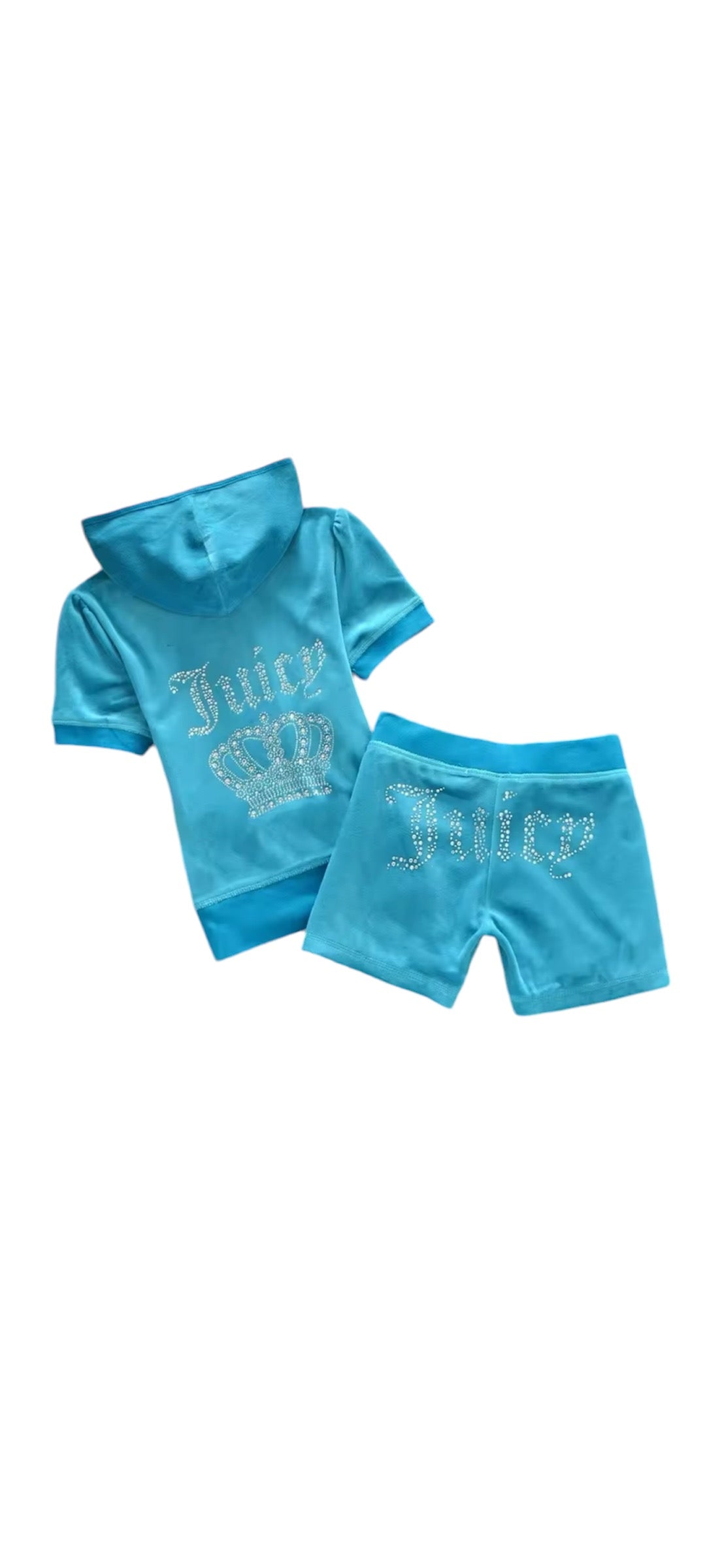 RHINESTONE SHORTS CO-ORD