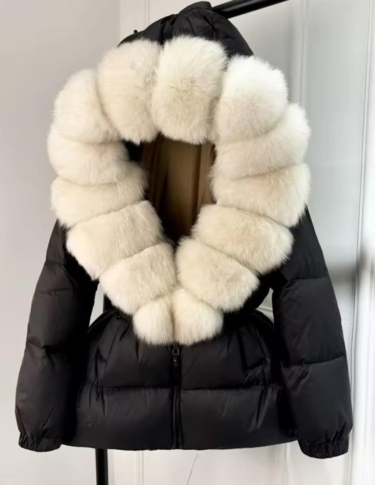 FOX FUR HOOD COAT