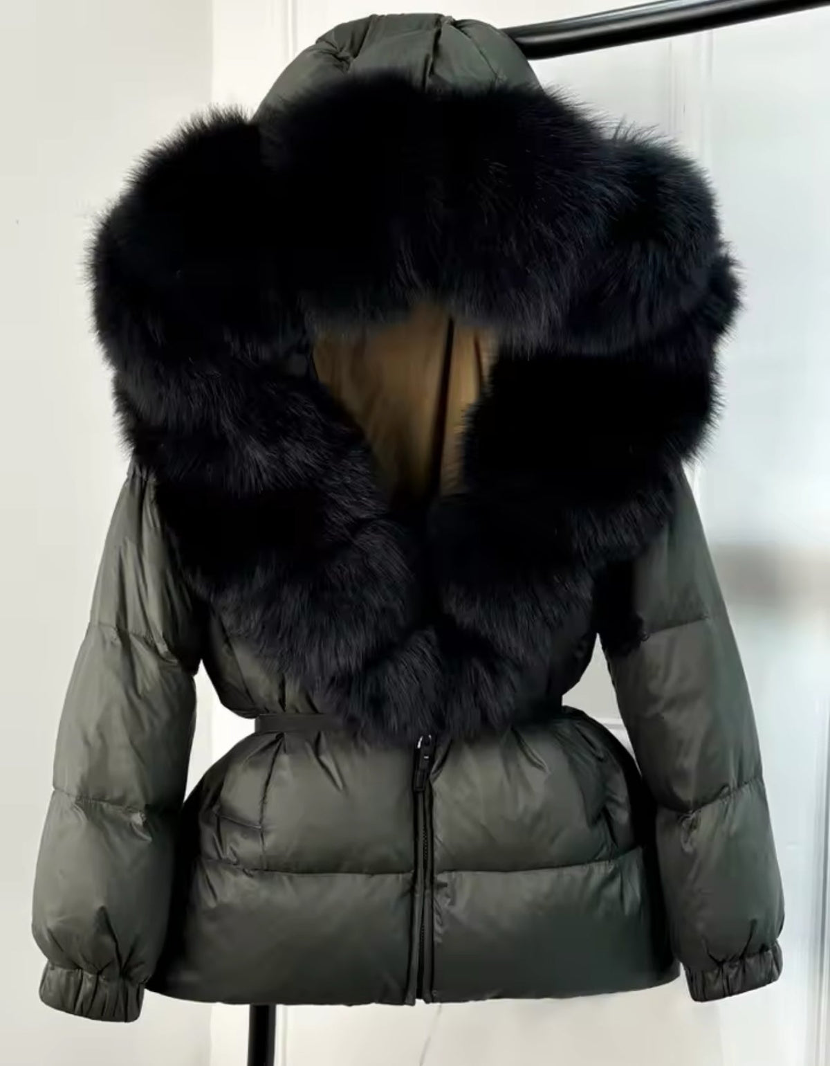FOX FUR HOOD COAT