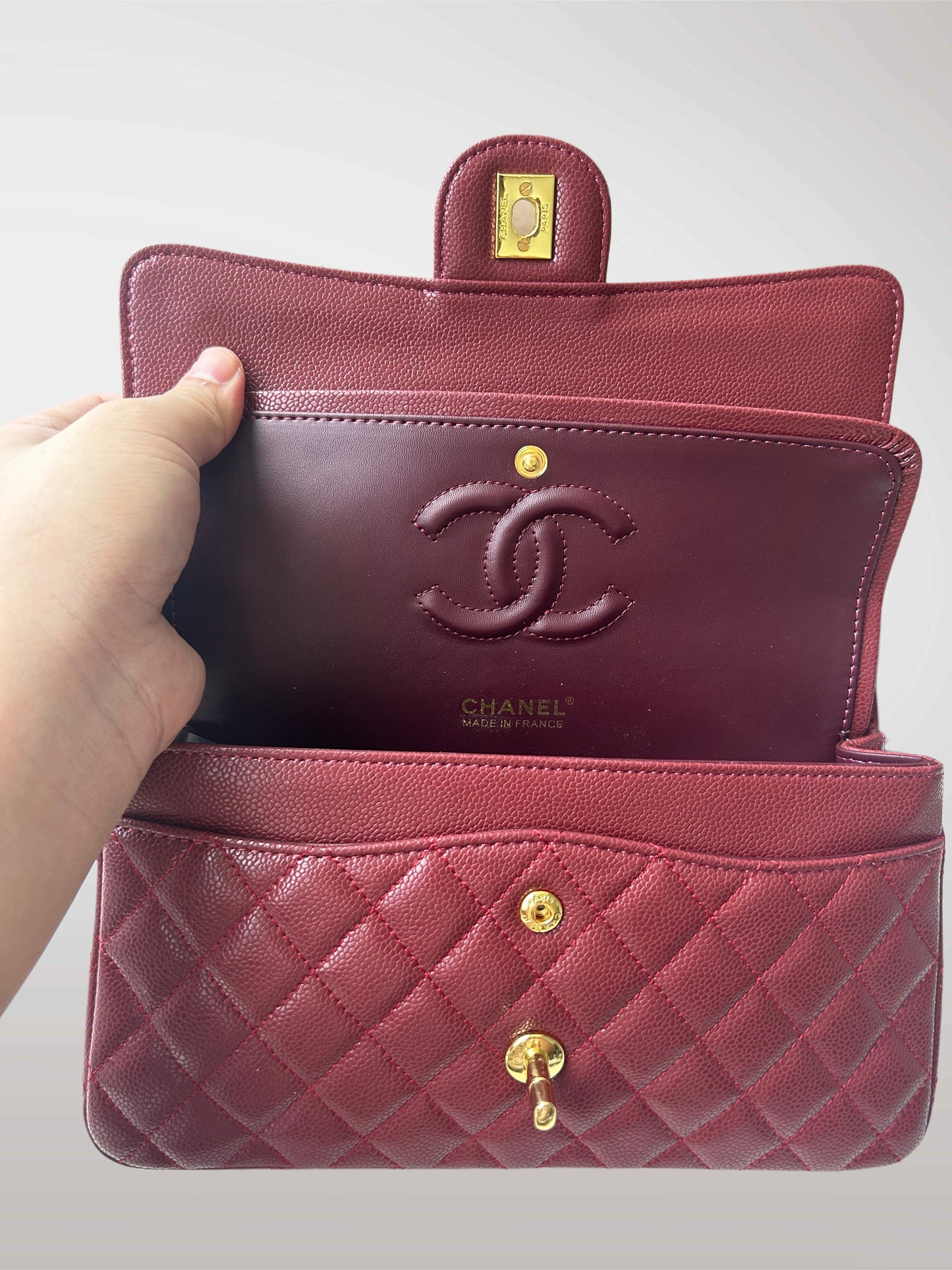 WINE CLASSIC FLAP BAG