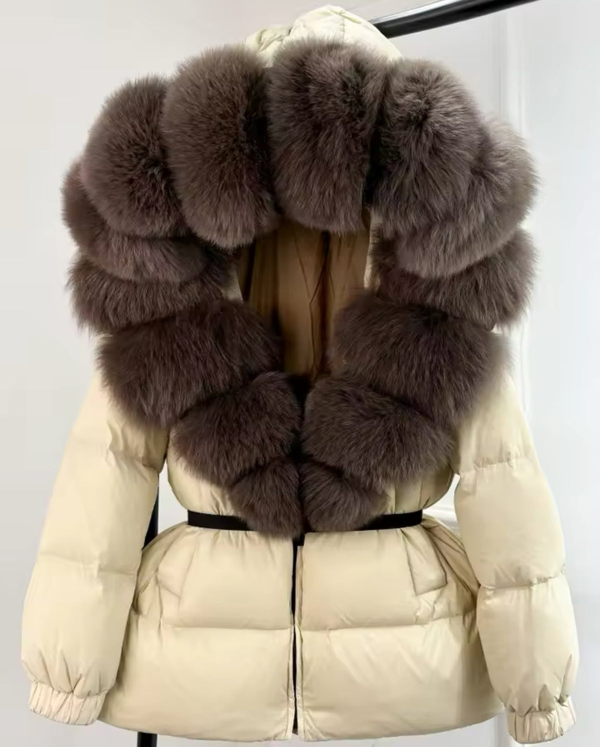 FOX FUR HOOD COAT