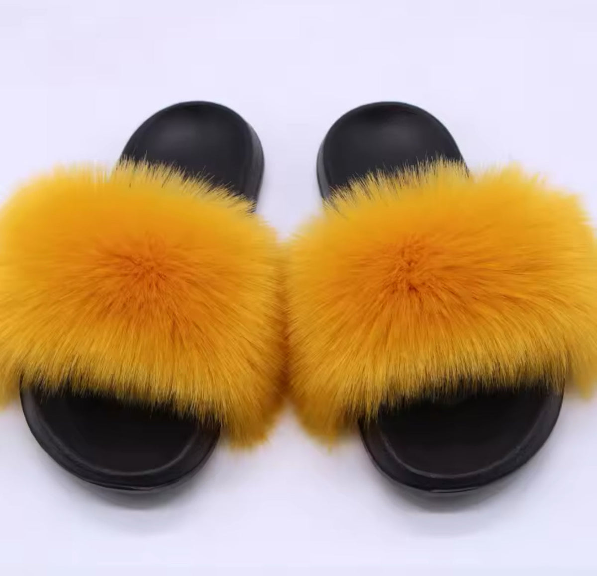 FAUX FUR SLIDERS