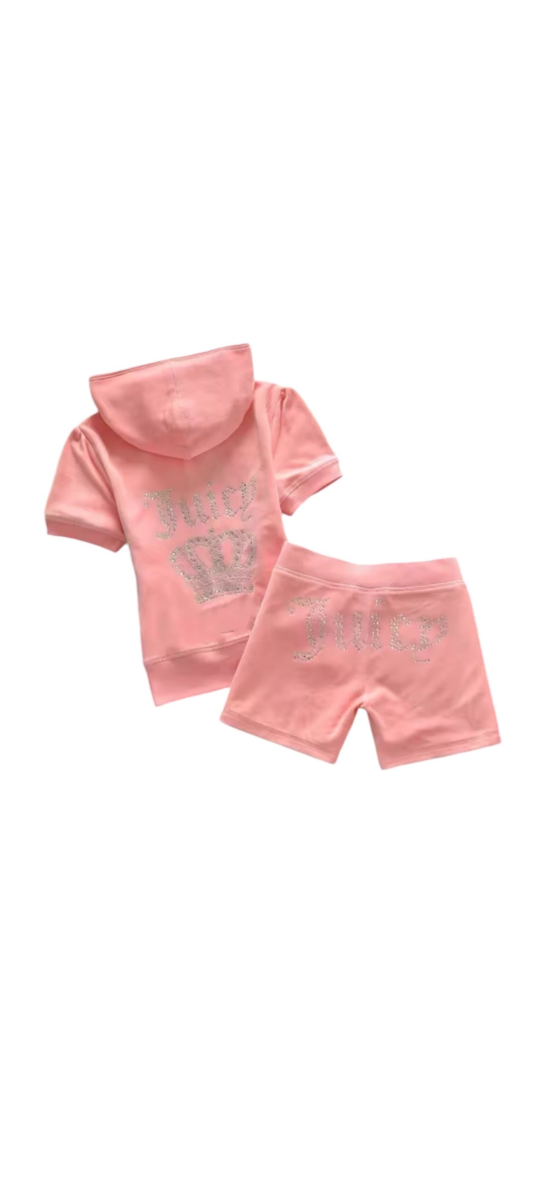 RHINESTONE SHORTS CO-ORD