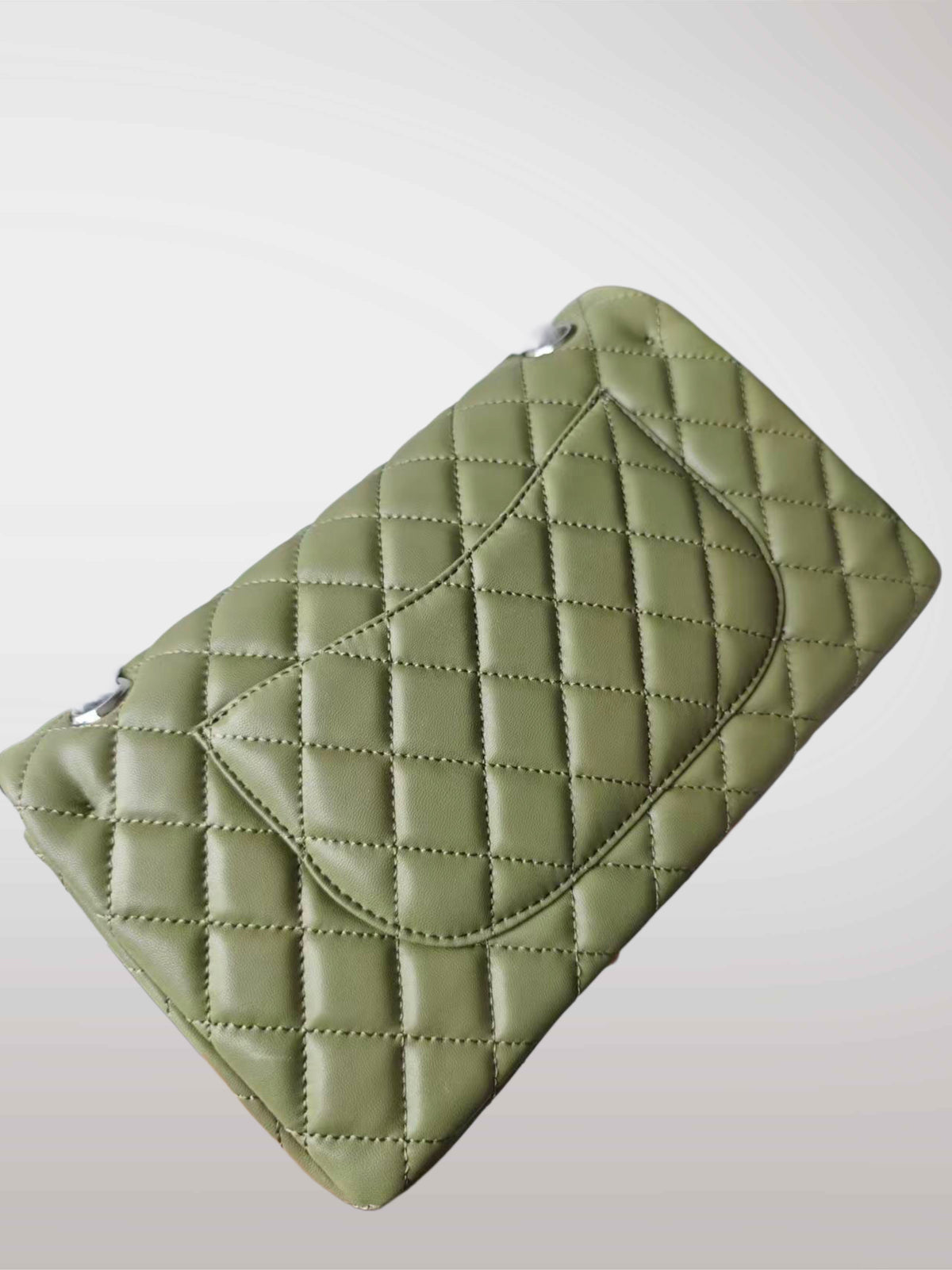 KHAKI CLASSIC FLAP BAG