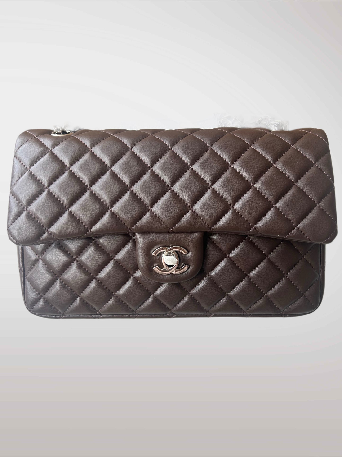 BROWN CLASSIC FLAP BAG