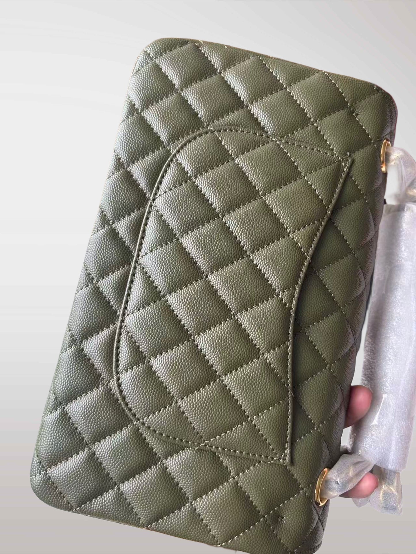 DARK KHAKI CLASSIC FLAP BAG